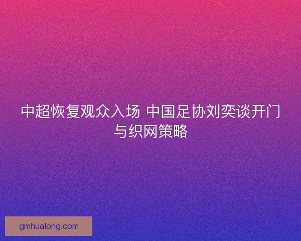 中超恢复观众入场 中国足协刘奕谈开门与织网策略
